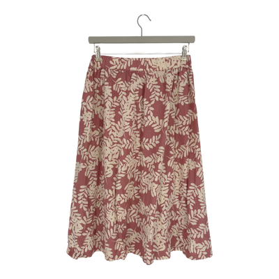 Kaiko woven button skirt, leafs | woman M