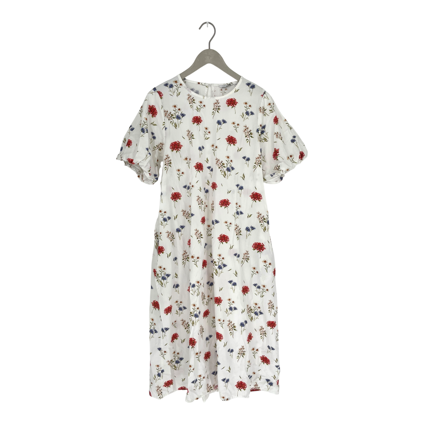 Riva Clothing puff-sleeved dress, kukkaketo | woman M