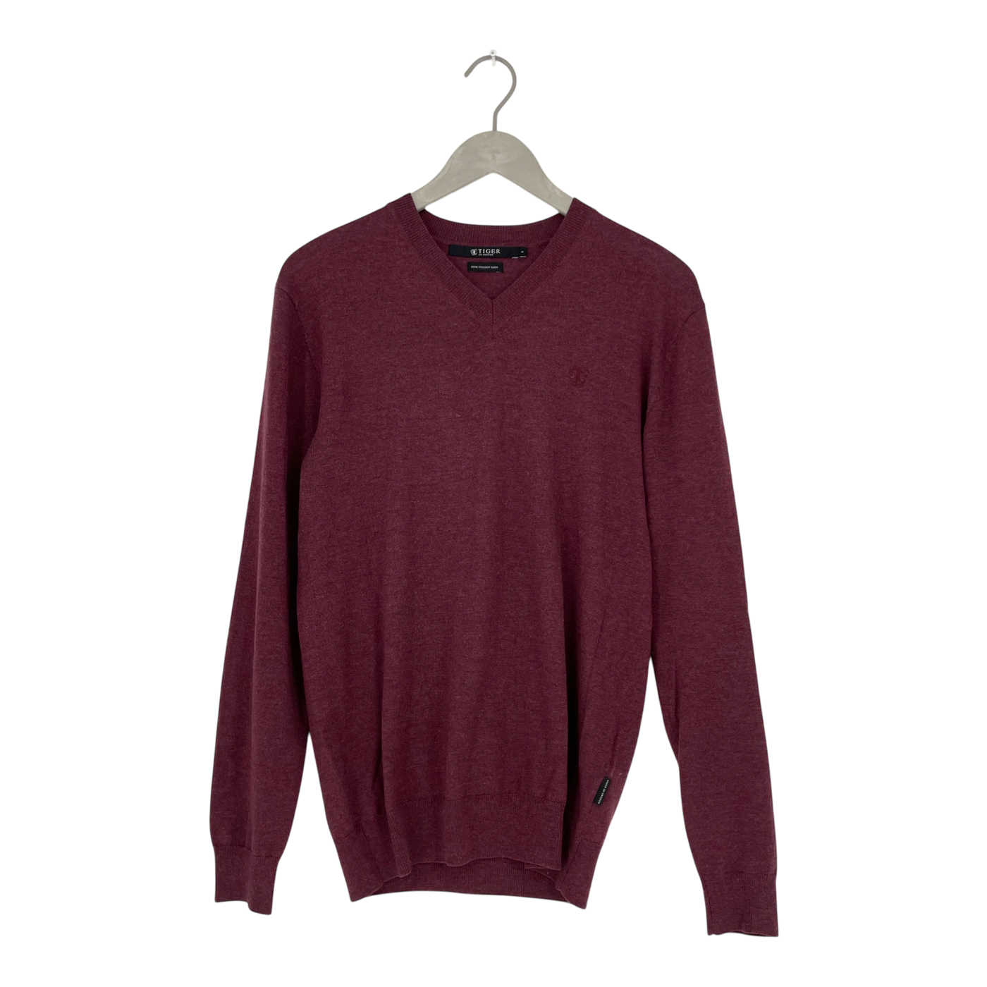 Tiger of Sweden merino sweater, burgundy | man S
