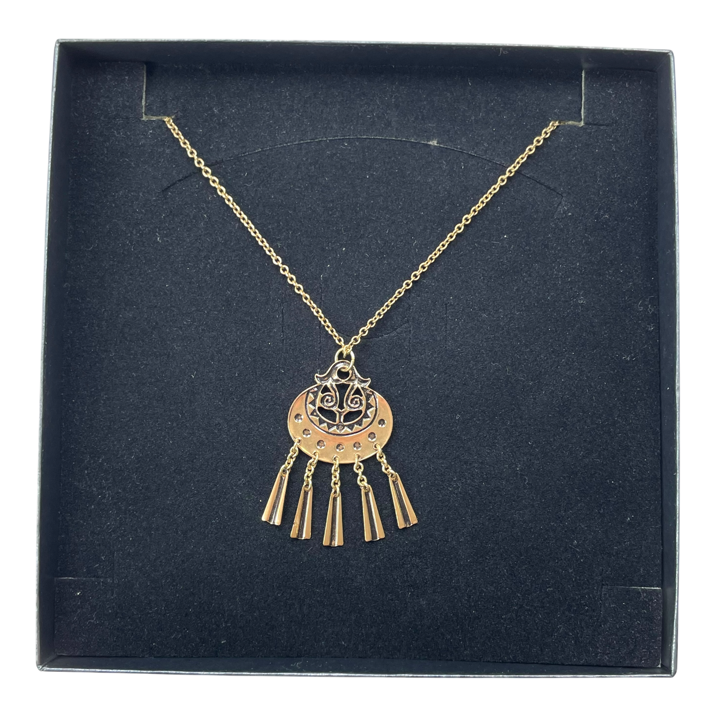 Kalevala Koru small kuutar necklace, bronze