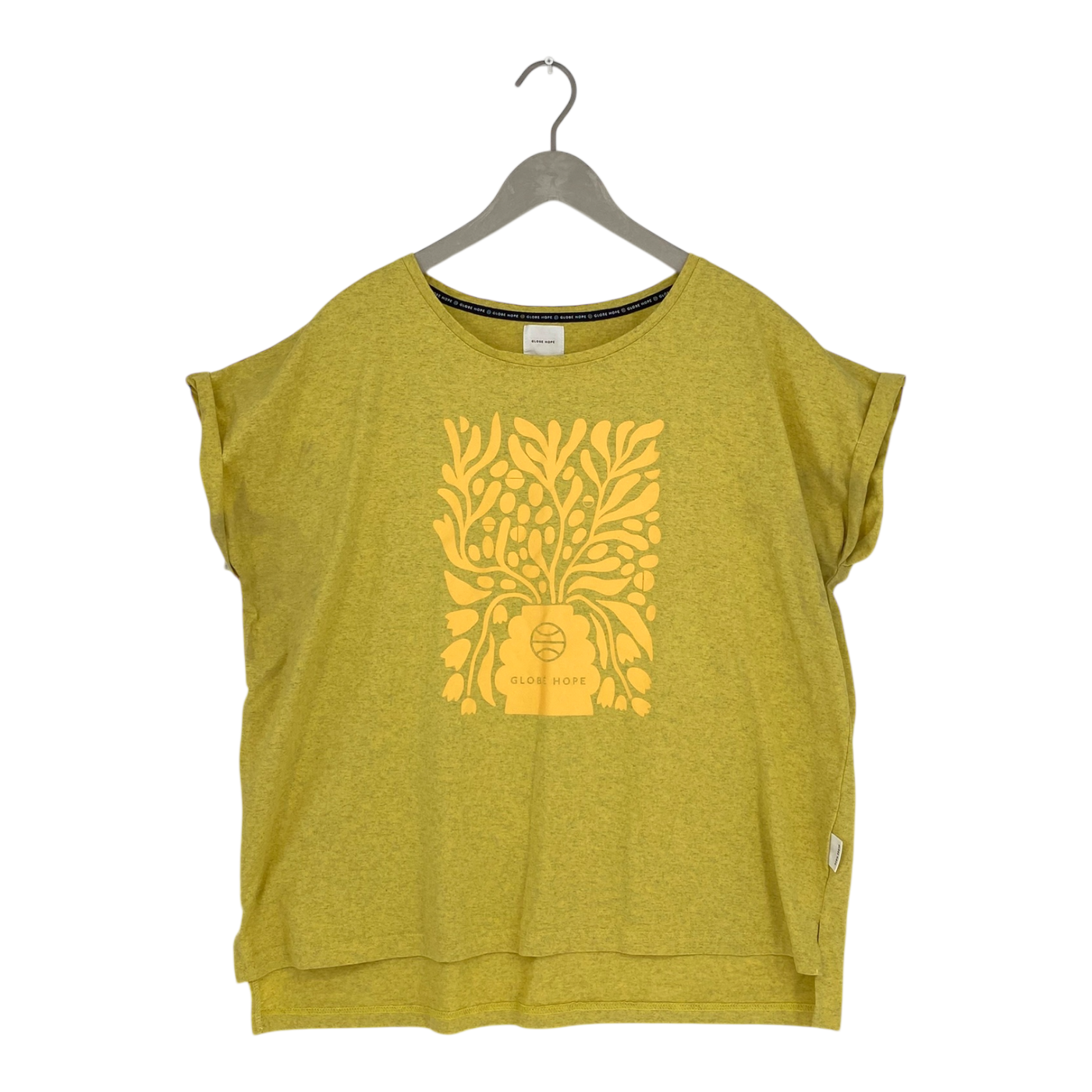 Globe Hope t-shirt, yellow | woman XL
