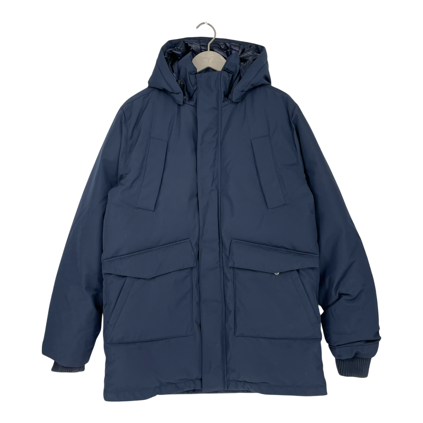 Embassy of Bricks and Logs haddock parka jacket, dark navy | unisex L