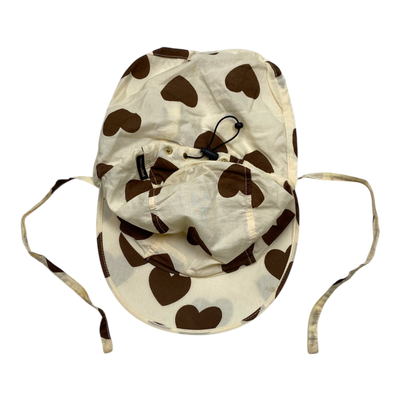 Mini Rodini summer cap, hearts | 52/54cm