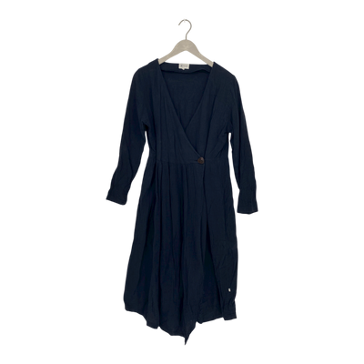 Kaiko muslin wrap dress, black | woman S