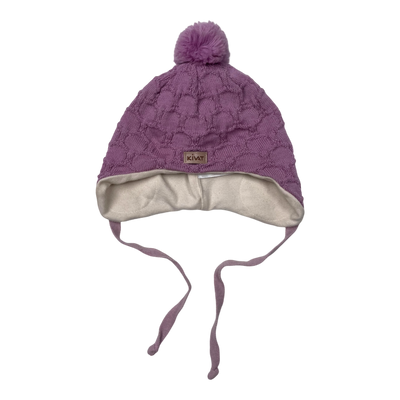 Kivat merino wool usva beanie, lilac | 0-1y