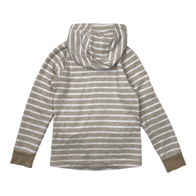 Reima sarki fleece jacket, beige stripes | 146cm