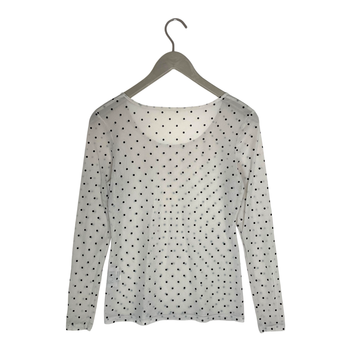 R/H Studio mesh shirt, dots | woman M