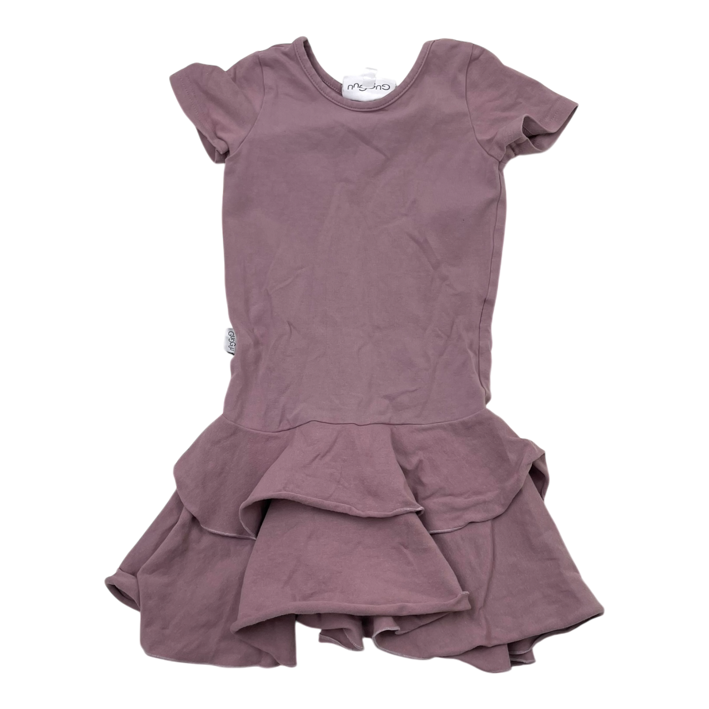 Gugguu t-shirt frilla dress, lavender | 104cm
