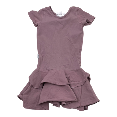 Gugguu t-shirt frilla dress, lavender | 104cm
