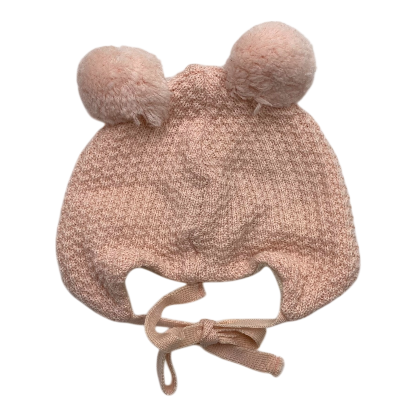 Gugguu merino beanie with 2 poms, pink | 45/46cm