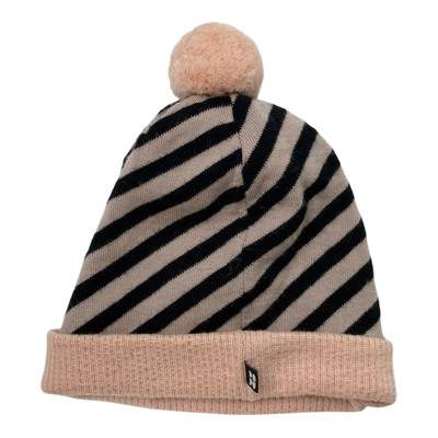 Papu merino pom beanie, pink | 6-12y