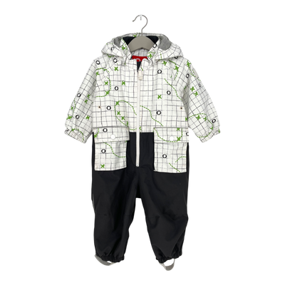 Reima midseason overall, white/black | 74cm