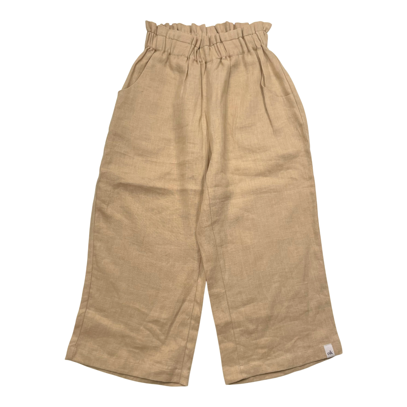 Nakoa linen pants, tan | 116/122cm