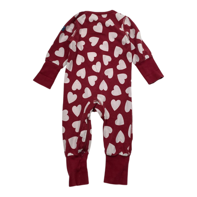 Polarn O. Pyret jumpsuit, hearts | 62/68cm