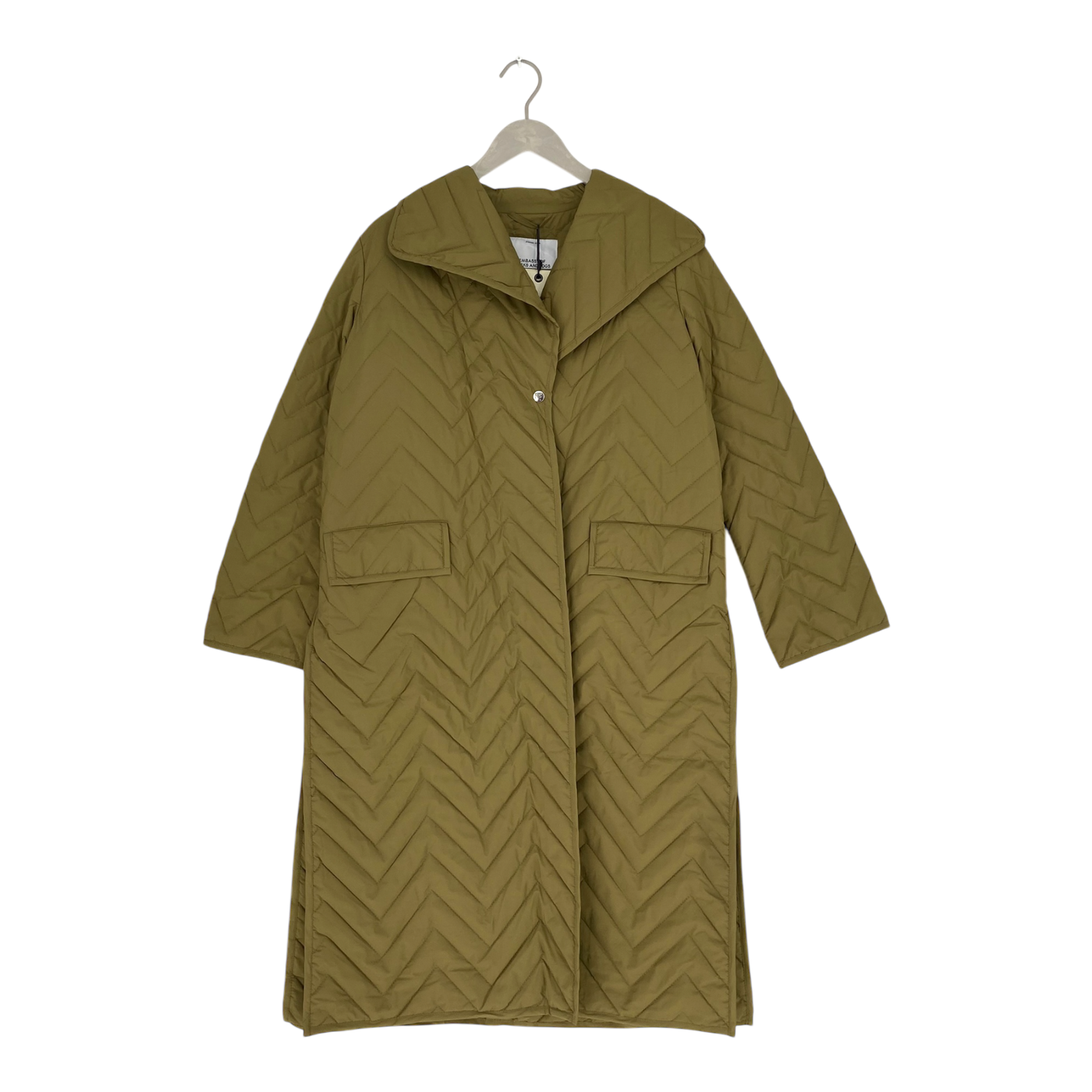 Embassy of Bricks and Logs dafni quilted coat, olive | woman S