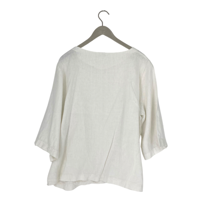 R-Collection linen shirt, white | woman XL