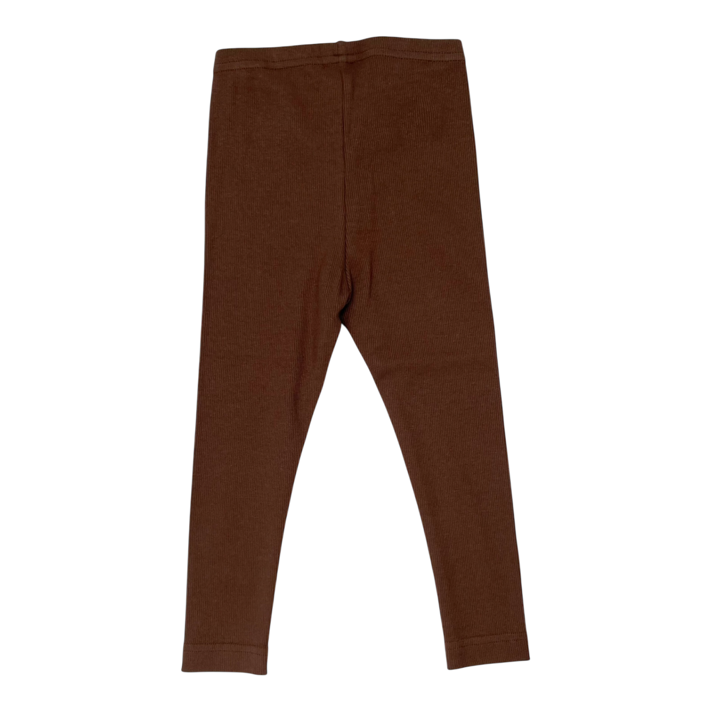 Metsola rib leggings, brown | 86/92cm