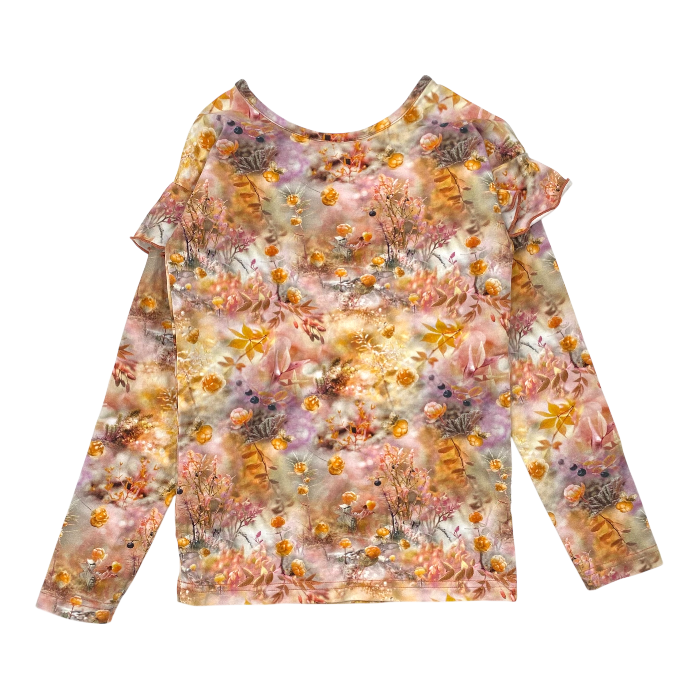 Gugguu frill shirt, cloud berry forest | 116cm