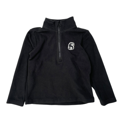Mini Rodini fleece shirt, black panther | 104/110cm