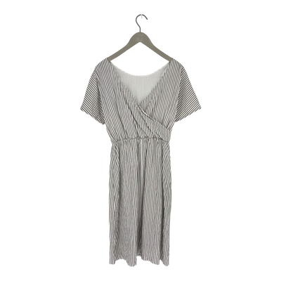 Kaiko linen wrap dress, falcon stripes | woman XS