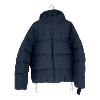 Embassy of Bricks and Logs puffer jacket, navy blue | unisex L