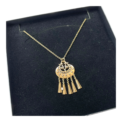 Kalevala Koru small kuutar necklace, bronze