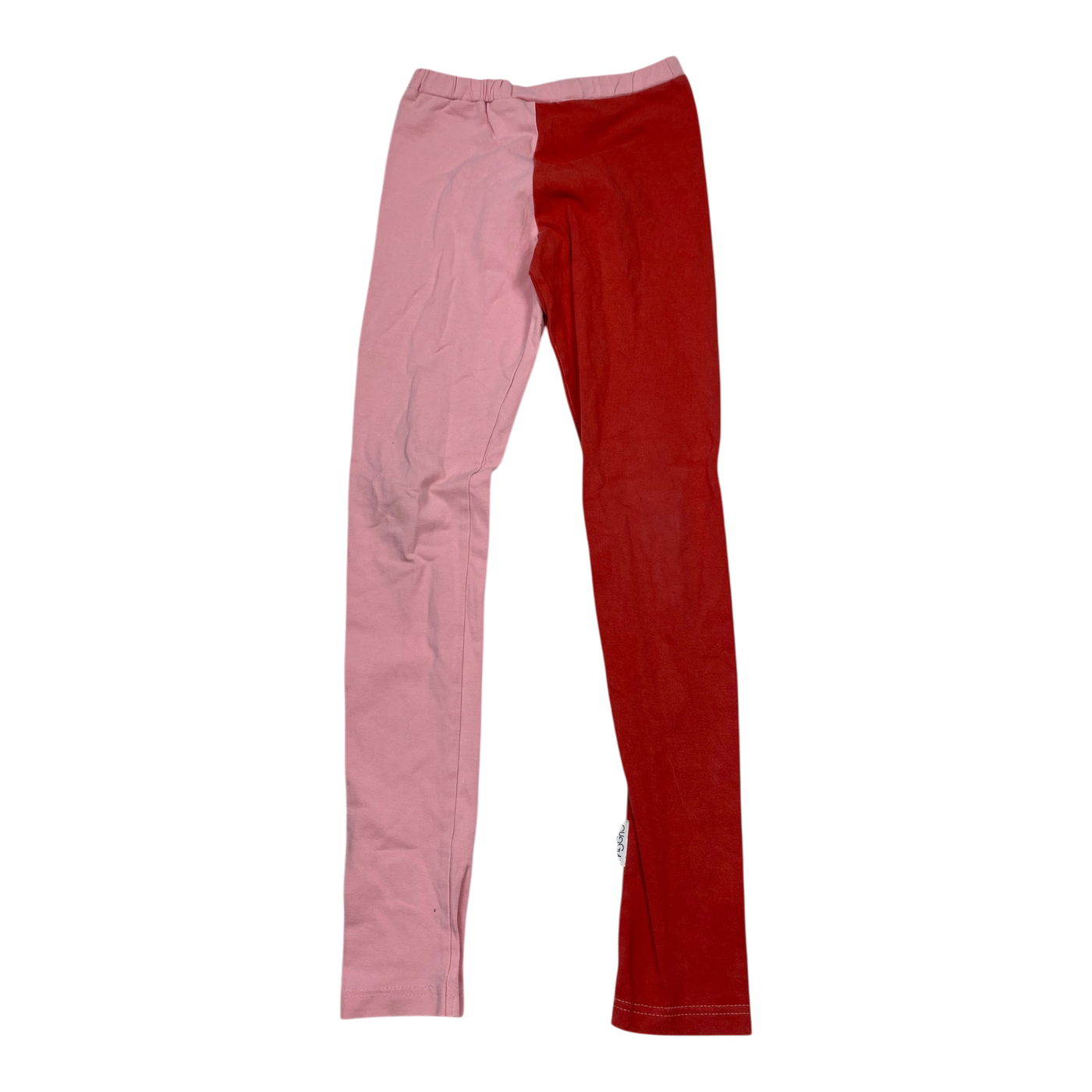 Gugguu block leggings, red & pink | 134cm
