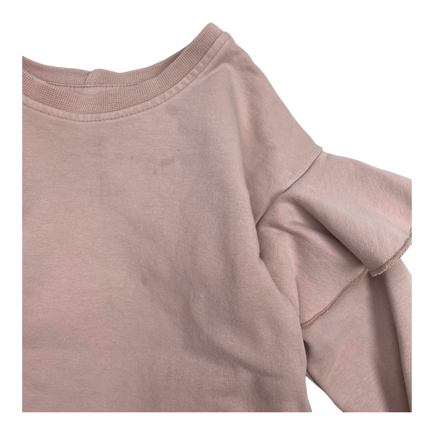 Gugguu frill sweatshirt, mauve | 98cm