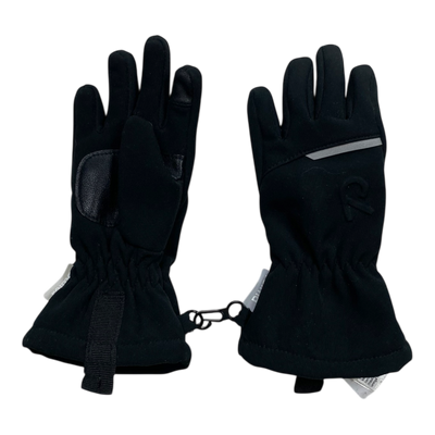 Reima softshell gloves, black | 1-2y
