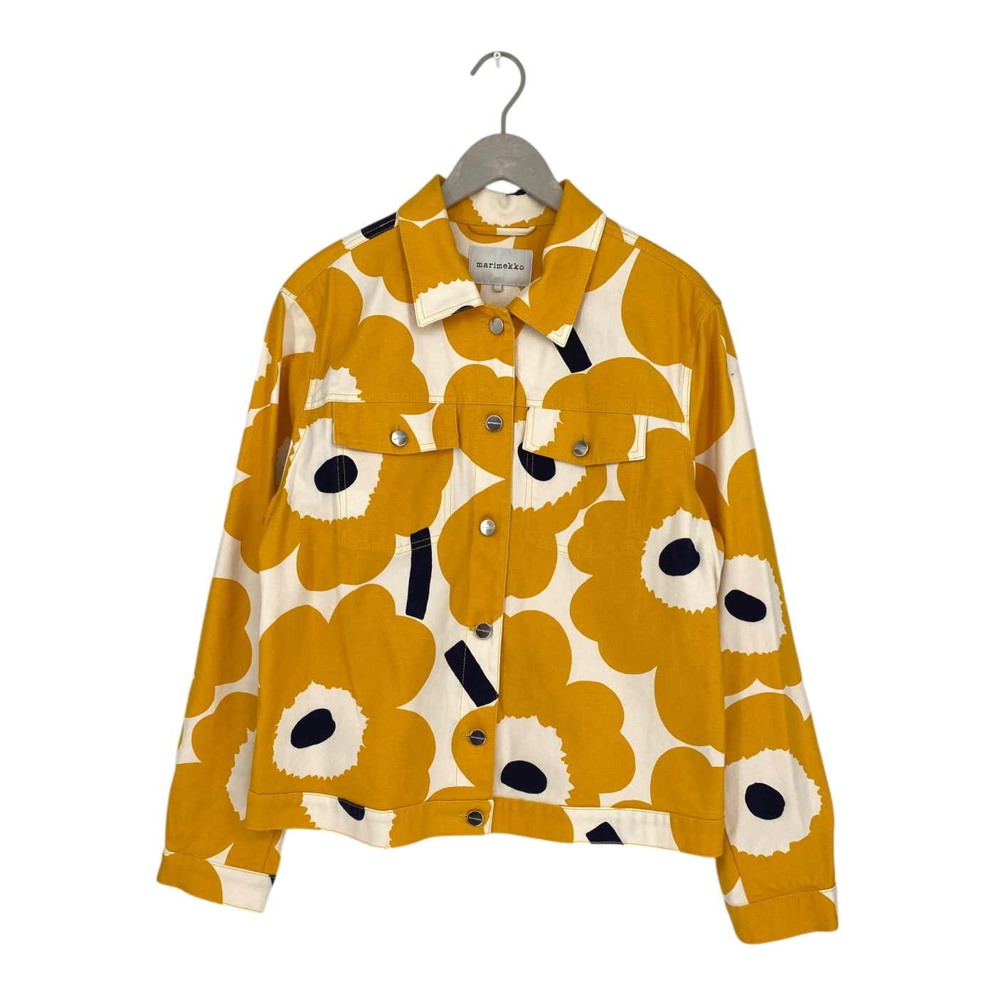 Marimekko sarpio denim jacket, unikko | unisex 46