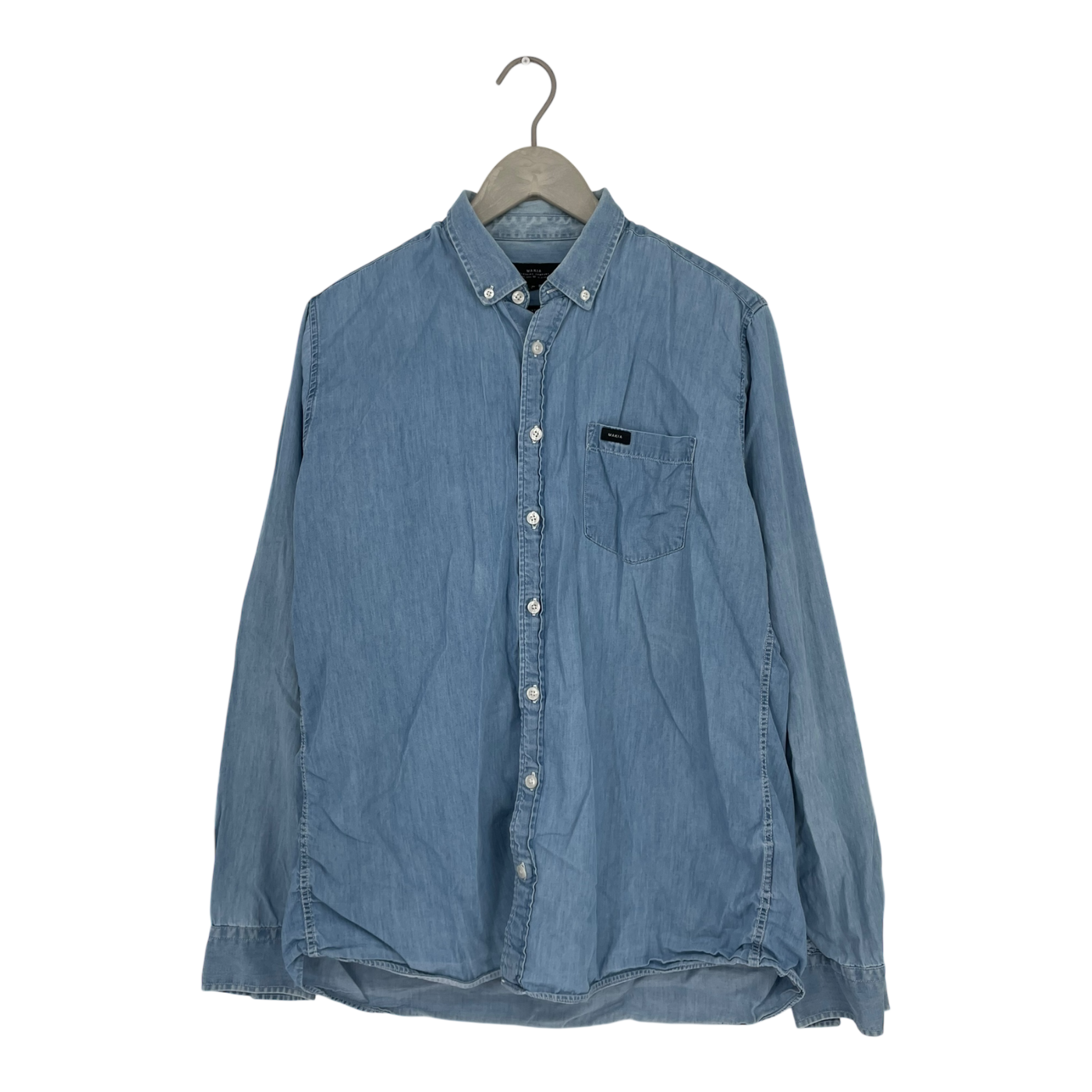 Makia buttoned shirt, denim | man XL