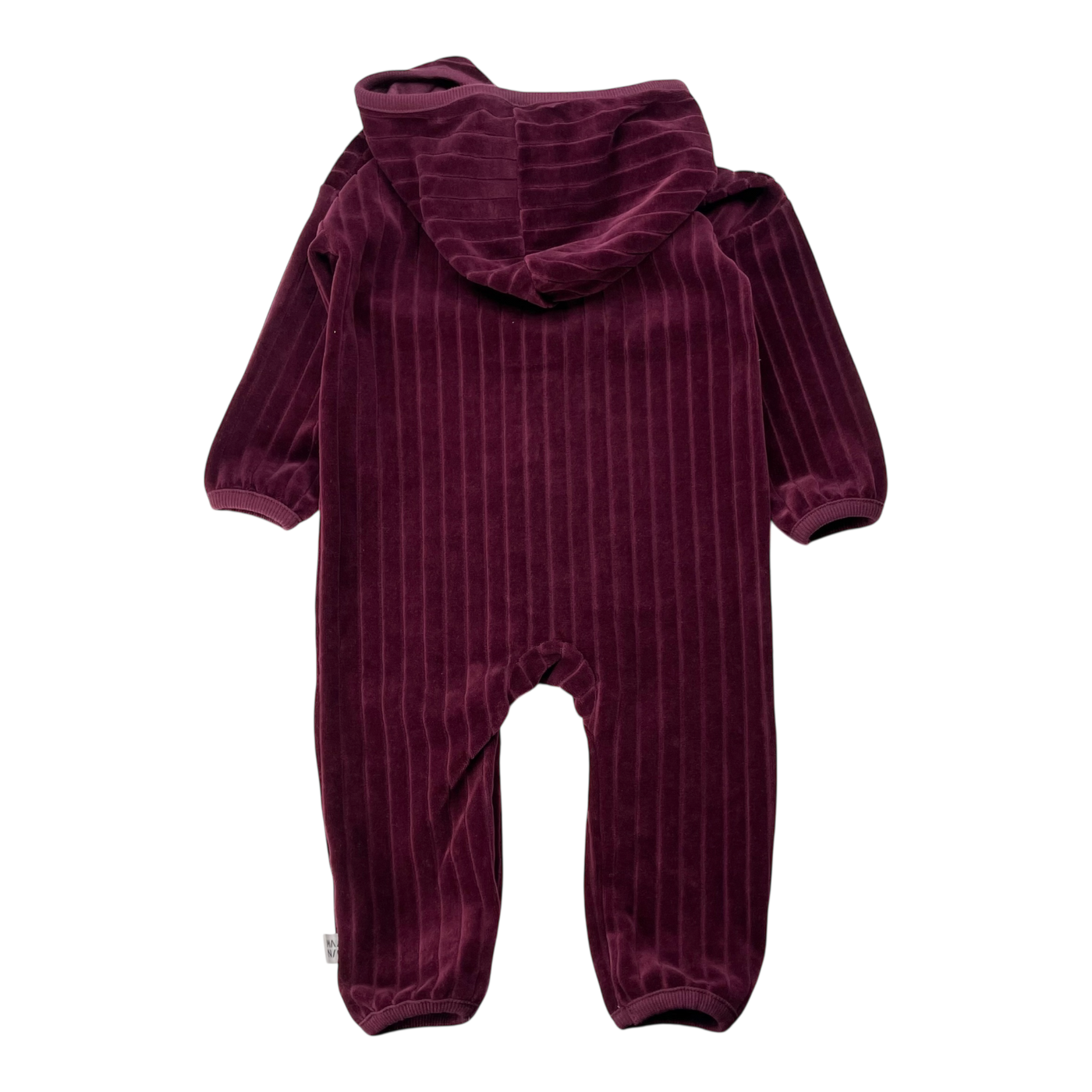 Mainio velour jumpsuit, wine | 74/80cm