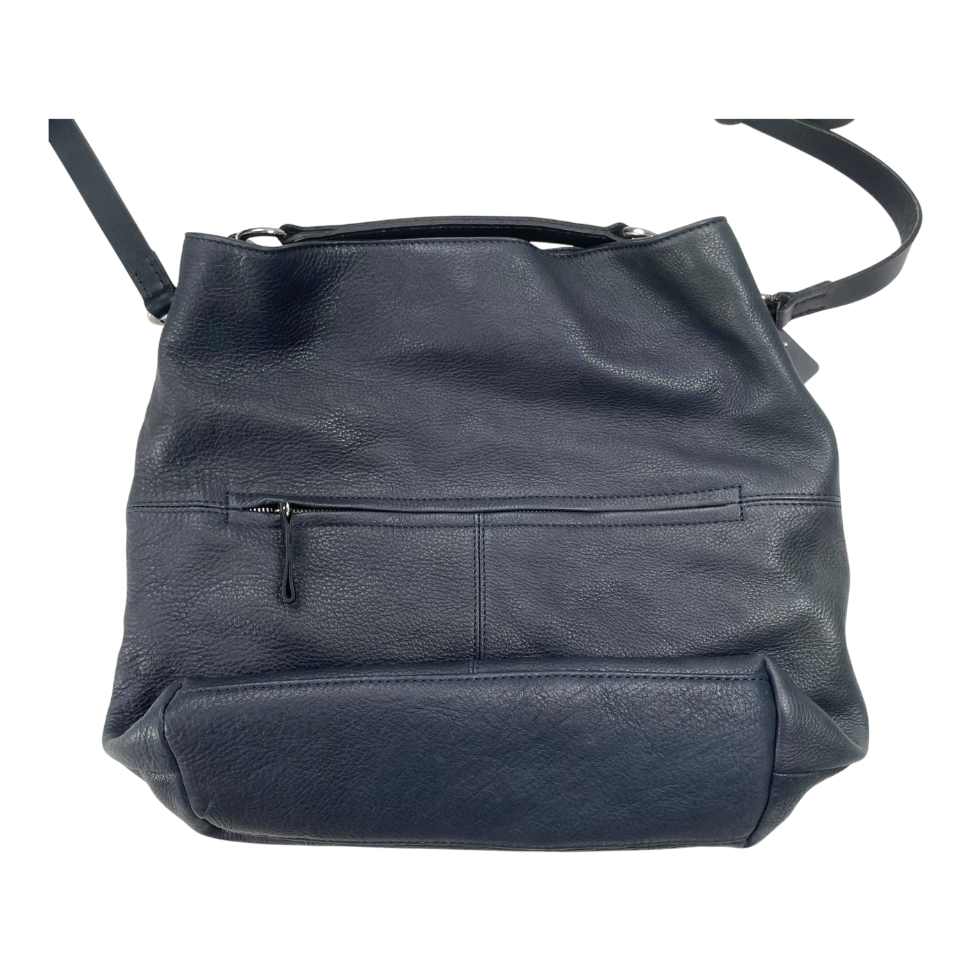 Harold's Bags leather chaza pouch, blue/black