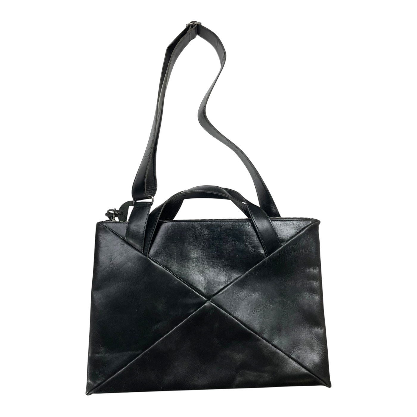 Harold's Bags leather messenger bag, black