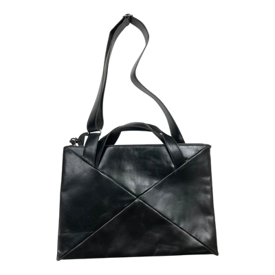 Harold's Bags leather messenger bag, black