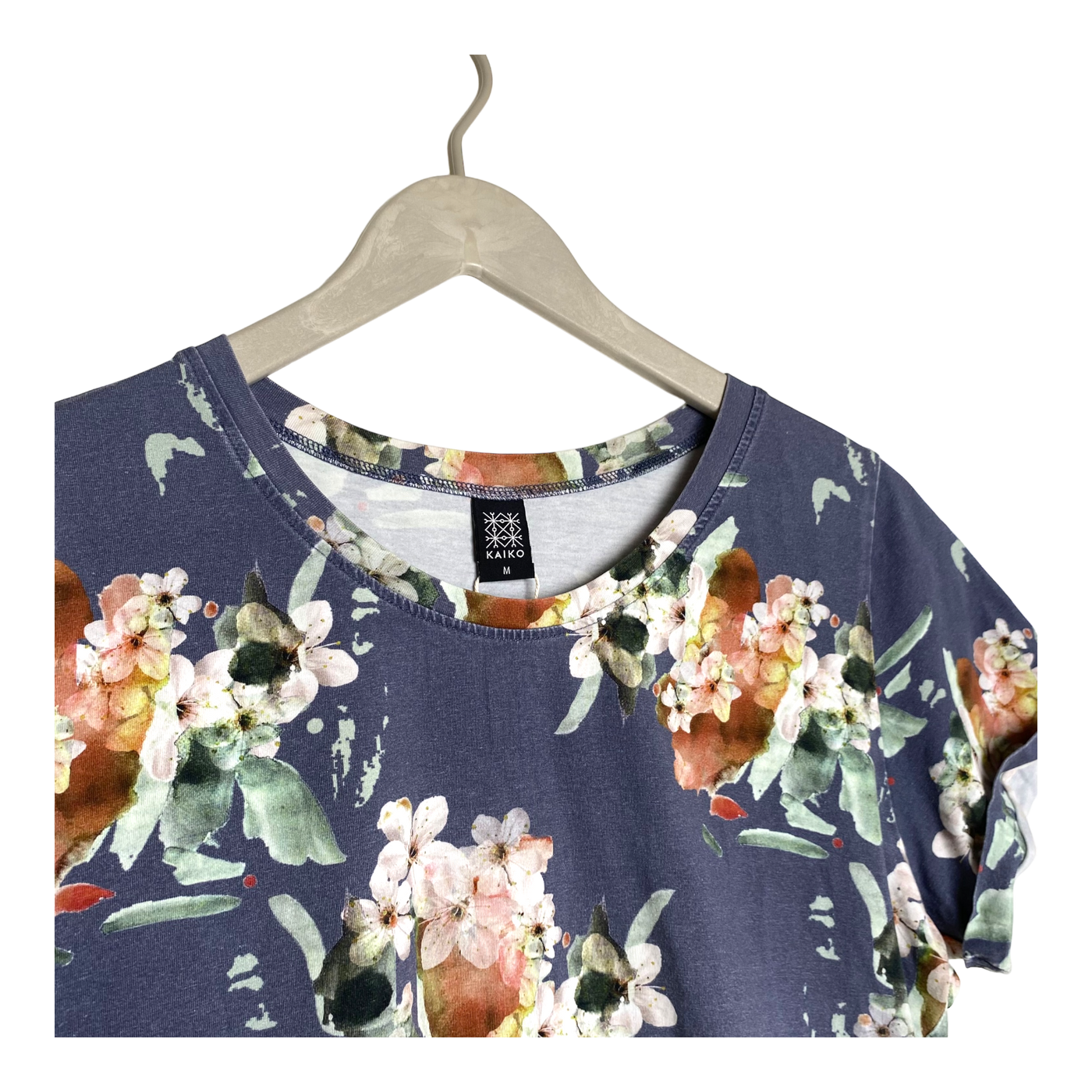 Kaiko tricot t-shirt, blue blossom | woman M