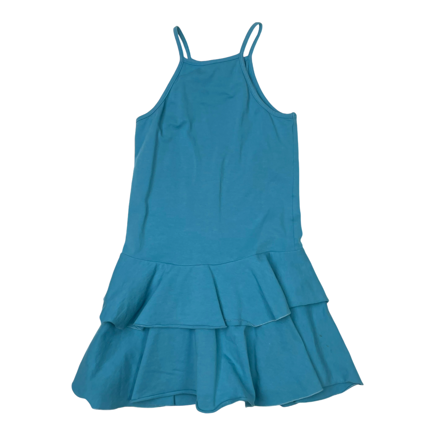 Gugguu spagetti frilla dress, blue | 128cm