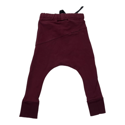 Kaiko sweat pants, wine red | 86/92cm