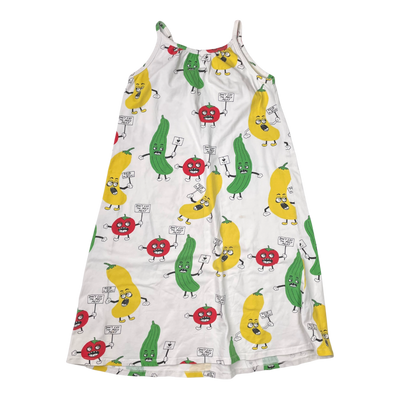 Mini Rodini dress, vegetables | 128/134cm