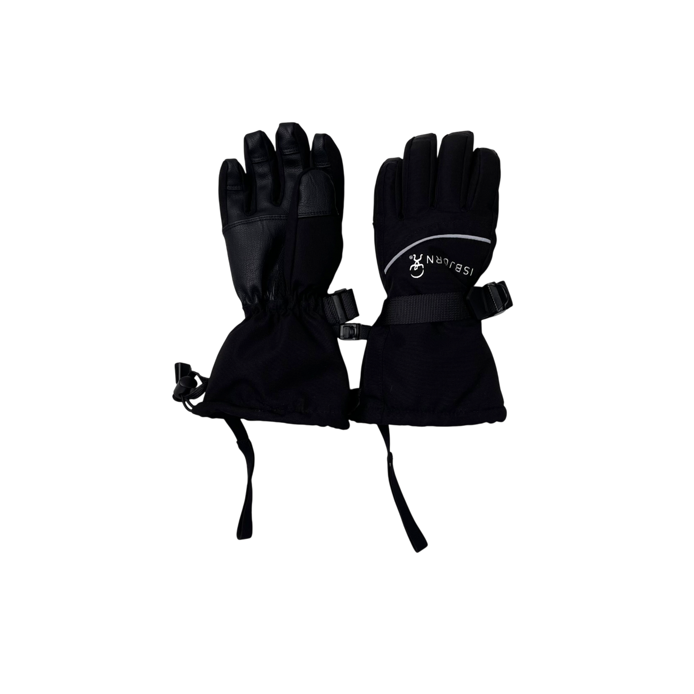 Isbjörn tundra winter gloves, black | 7-8y