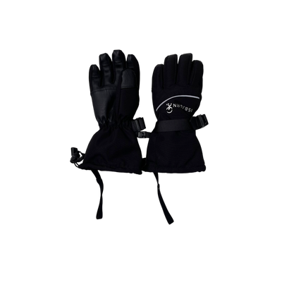 Isbjörn tundra winter gloves, black | 7-8y