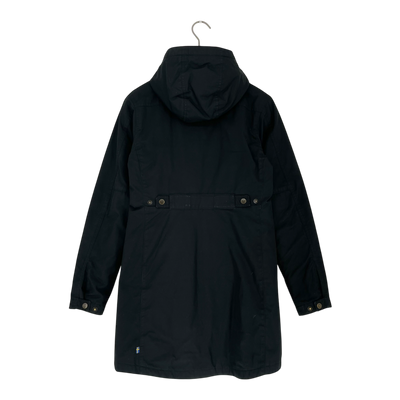 Fjällräven kiruna G-1000 padded parka, black | woman XS