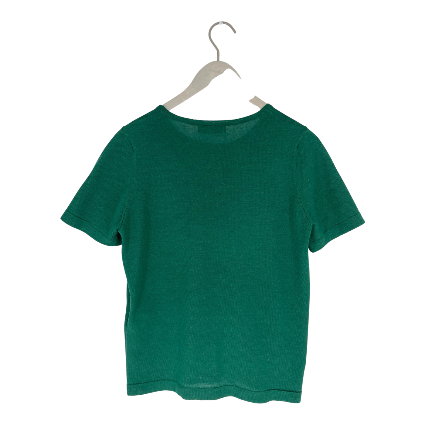 Alpa alpaca and silk knitted shirt, green | woman S