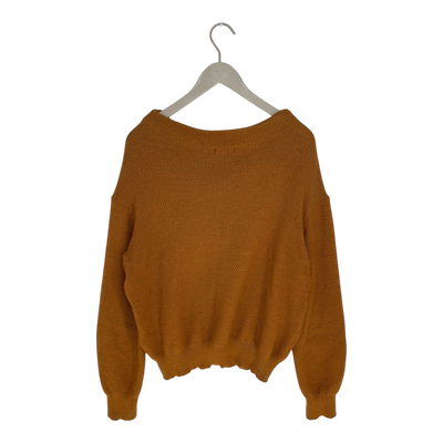 Uhana merino knit sweater, caramel brown | woman L