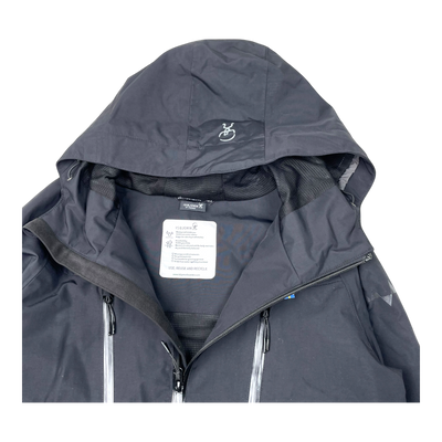 Isbjörn monsune hardshell jacket, black | 158/164cm