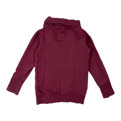 Blaa sweat jacket, burgundy | 98/104cm