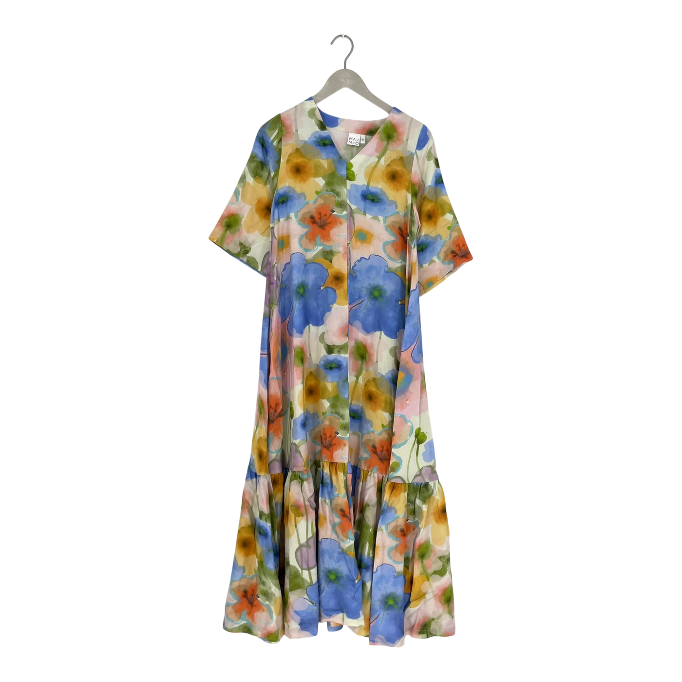 Mainio woven dress, flowers | woman XS
