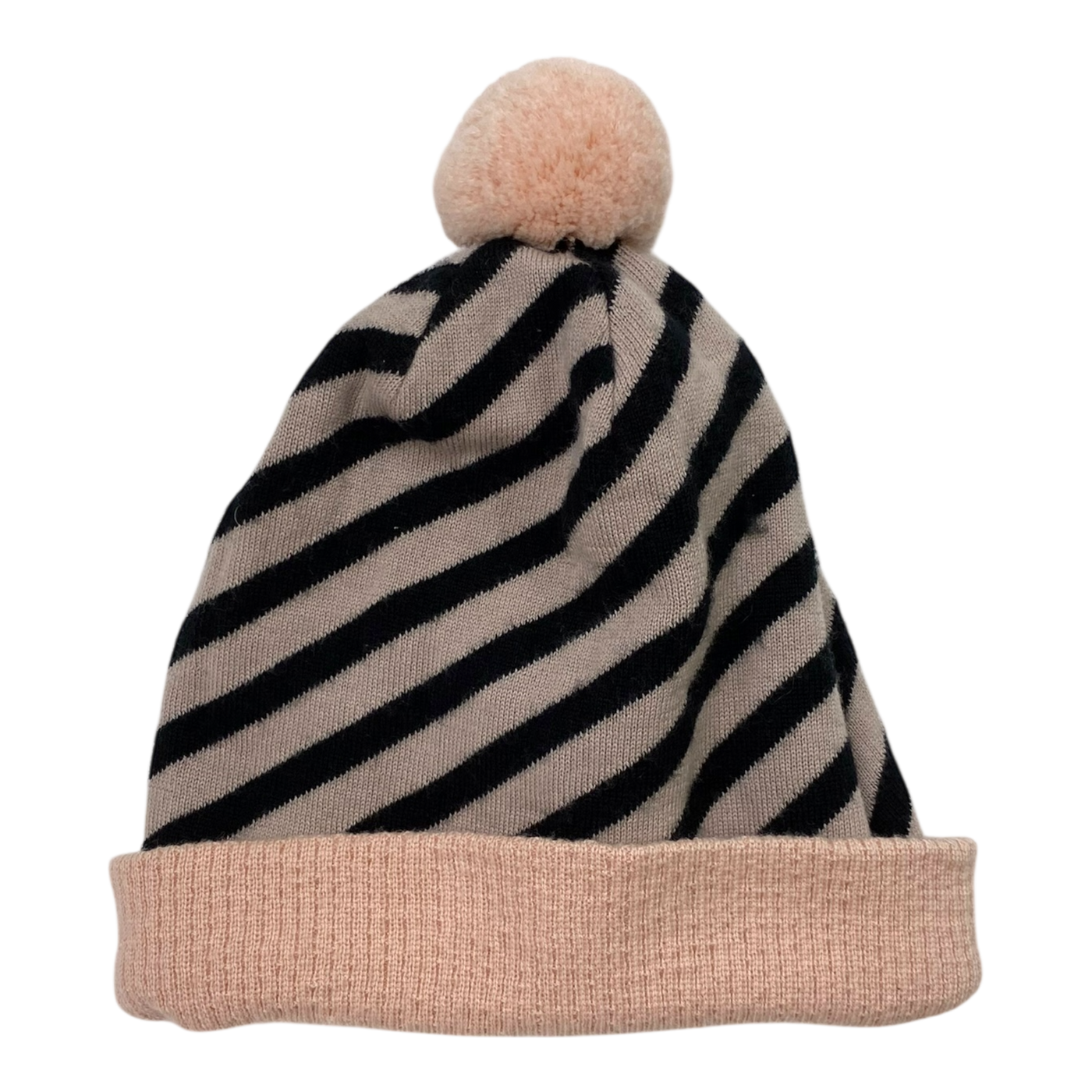 Papu merino pom beanie, pink | 6-12y