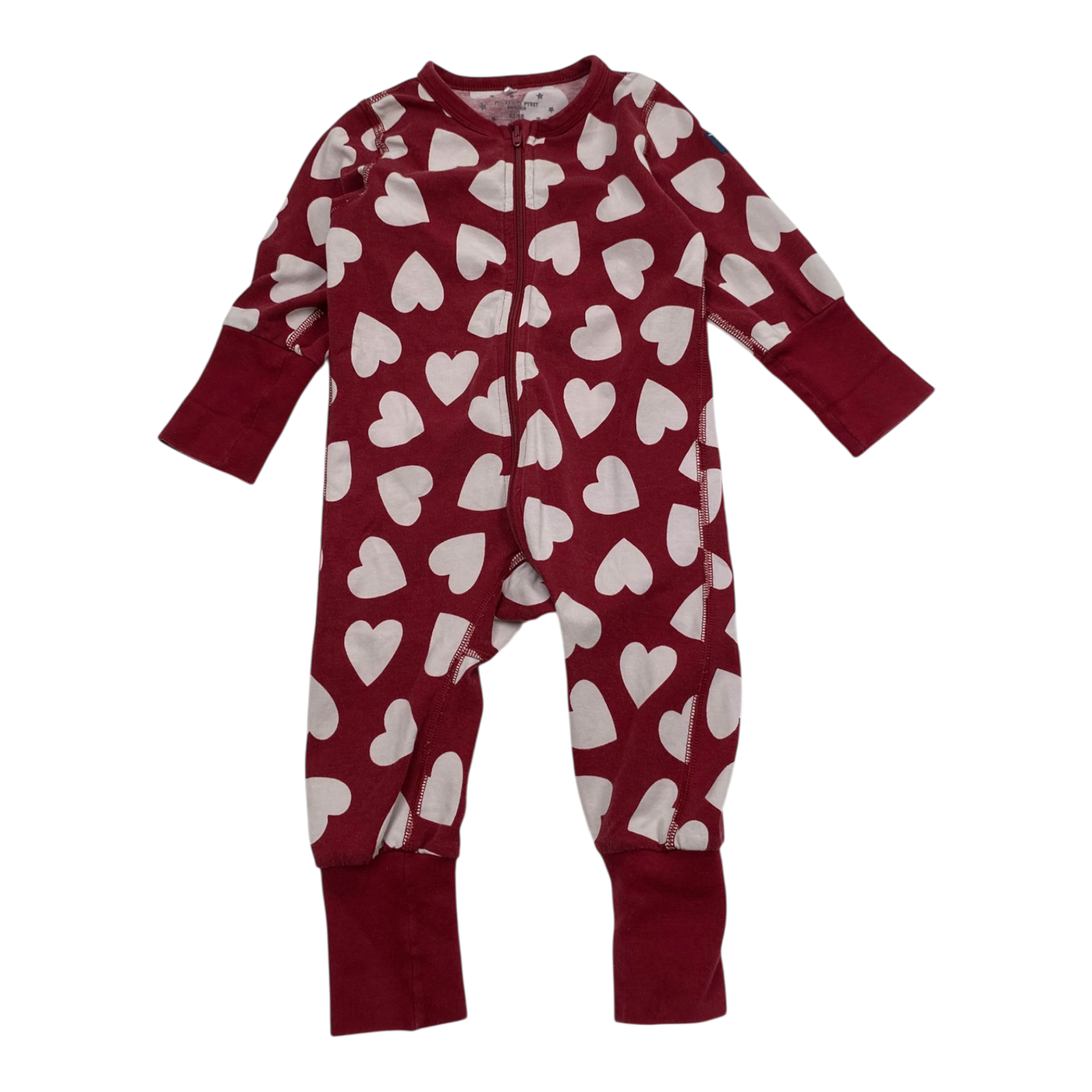 Polarn O. Pyret jumpsuit, hearts | 62/68cm