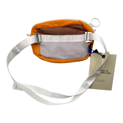 Embassy of Bricks and Logs bega cross body, orange/mauve
